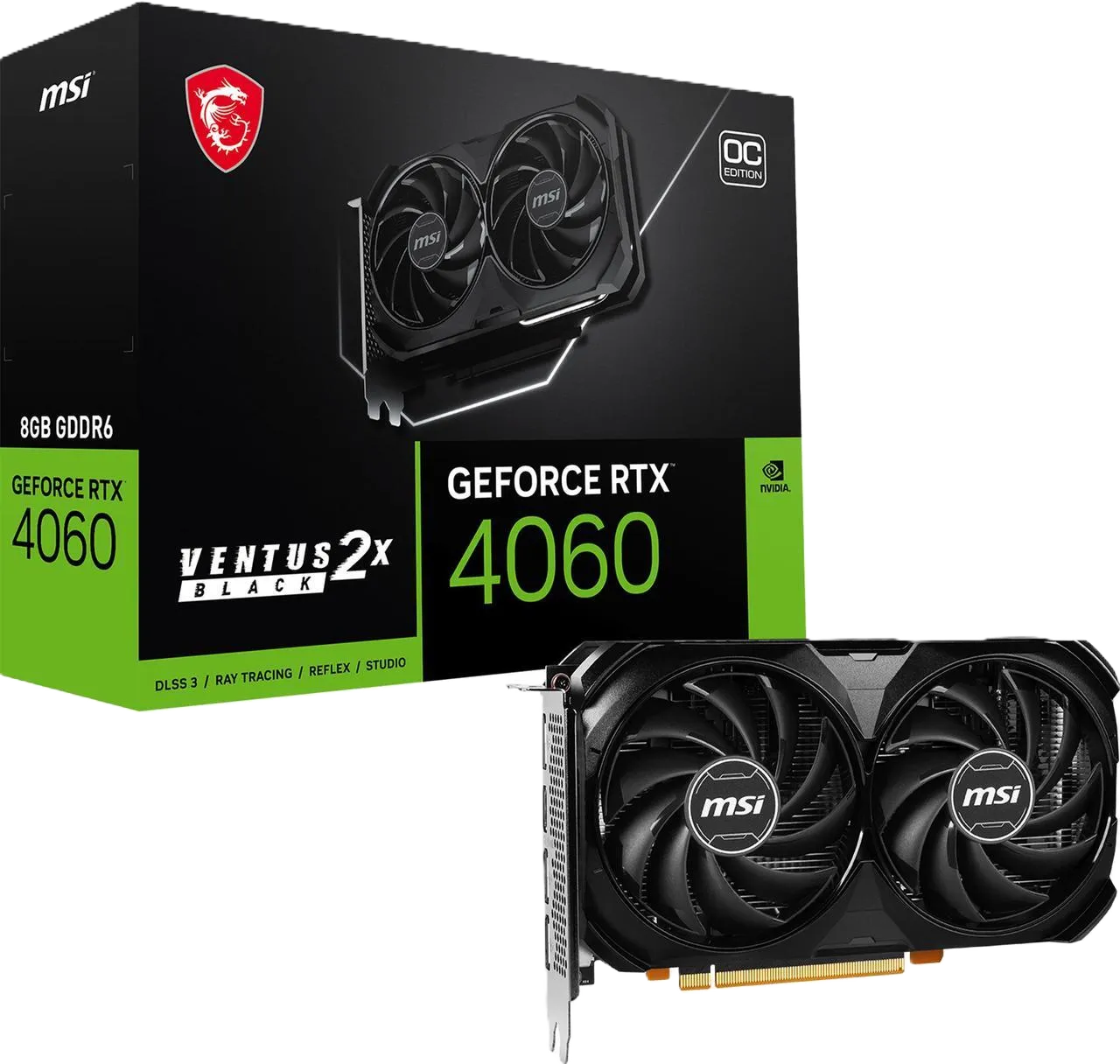 MSI Ventus GeForce RTX 4060 8GB Video Card