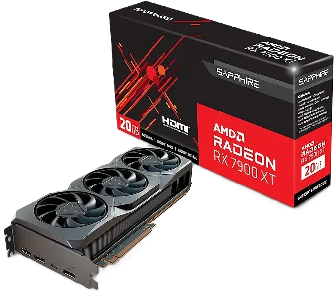SAPPHIRE Radeon RX 7900 XT 20GB GDDR6 Video Card