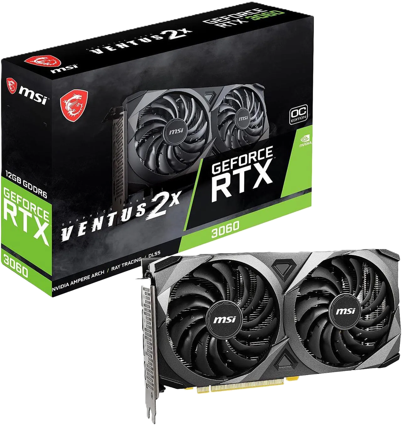 MSI GeForce RTX 3060 Ventus 2X 12GB Video Card